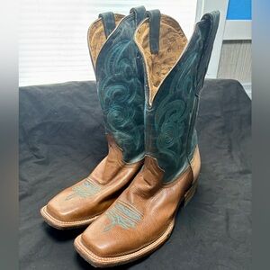 CORRAL MEN'S BLUE TYSON DURFEY PERFORMANCE LINE TD BOOTS - WIDE SQUARE TOE